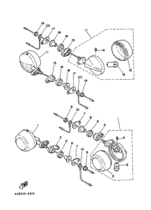 RX50 Rear flasher light assy