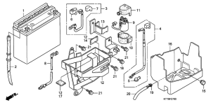 CBF150 Аккумулятор