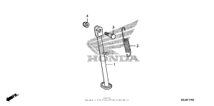 CRF100F Подножка