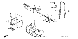 CR125R Exhaust valve ('04)