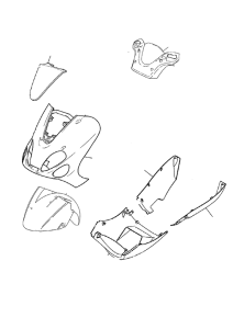 YP125E Обтекатель 1
