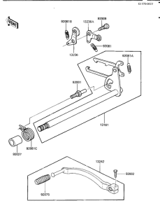 KZ1000 Переключатель передач