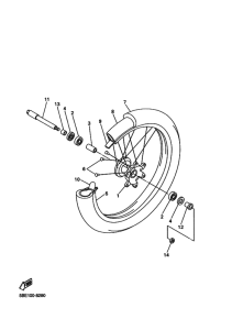 YZ426F YZ426FM Transom + tube
