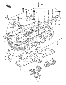 KZ750 Головка цилиндров