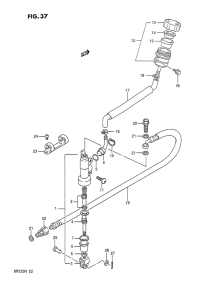 RM125 Задний тормозной цилиндр