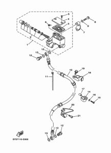 TW200E Главный тормозной цилиндр