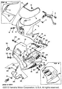 YSR50A Fairing-cowling