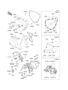 EJ650 Left engine cover
