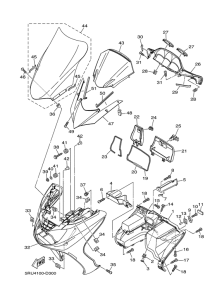 YP400 Ветровое стекло