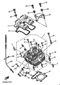 XT350 Головка цилиндров