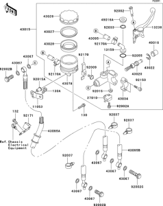 ZX636 Главный тормозной цилиндр