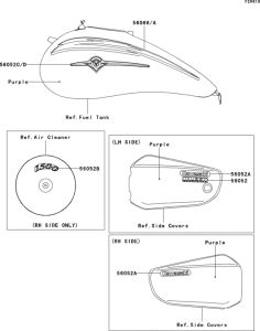 VN1500 Decals(purple)(vn1500-p2)