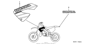 CR250R Наклейки