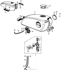 CL450 Топливный бак