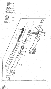 CW50RSP Передняя вилка