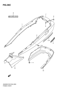 AN400 Обтекатель задний