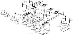 CB750 Крышка головки цилиндров