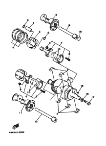 TRX850 Коленчатый вал и Поршень
