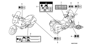 NT700V (ABS) Лейбл предостережения