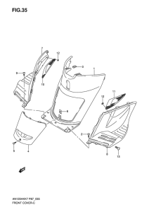 AN125 Front cover shutter