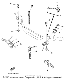 TT350S Handle switch - lever