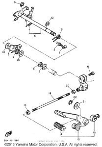 XV535A Вал переключения