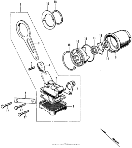 CL350 Oil filter + oil pump