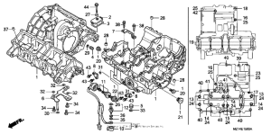 CB1000F Картер двигателя