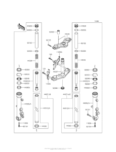 ER650 Передняя вилка