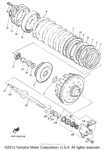 XVZ13DAC Сцепление