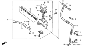 CLR125 Fr. brake master cylinder