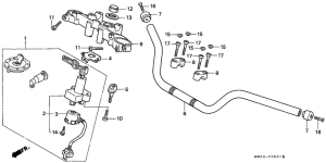 CB750F Handle pipe / top bridge