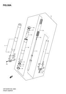 VZR1800 Передняя вилка