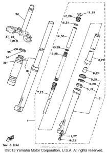 DT50U Передняя вилка