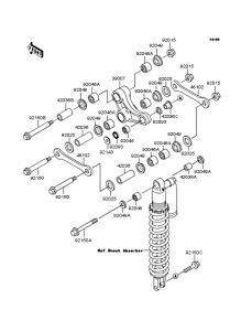 KX125 Задняя подвеска