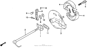 XR250R Задний тормоз