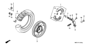NH90 Rear wheel complete assy
