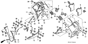 VFR750F Нижний обтекатель