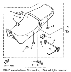 FZR1000TC Сиденье
