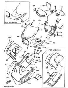 RD350LCF (20KW) Motorverkleindung 1