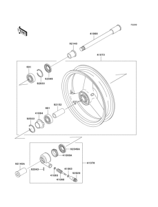ZR1200 Переднее колесо