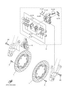 XV17PCSC Передний суппорт
