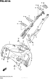 GSX-R1000 Frame (Gsx-R1000L6 E03)