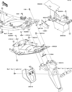 EX650 Заднее крыло