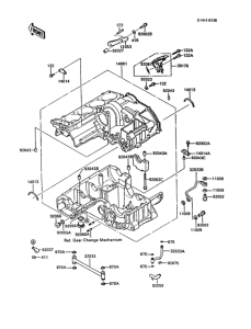 ZX900 Картер двигателя