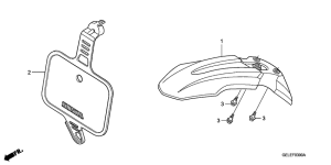 CRF50F Переднее крыло