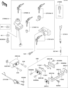 ZX600 Ignition switch(1 / 2)