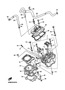 WR250F Цилиндр
