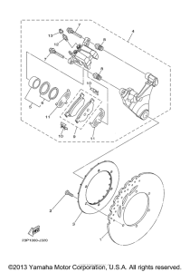 XT1200Z Задний суппорт