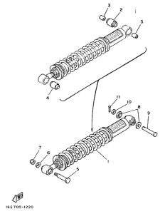 XT125 Задняя подвеска
